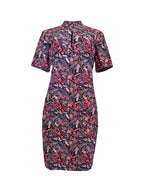 Marilyn Dress - Butterfly Print Short Sleeve