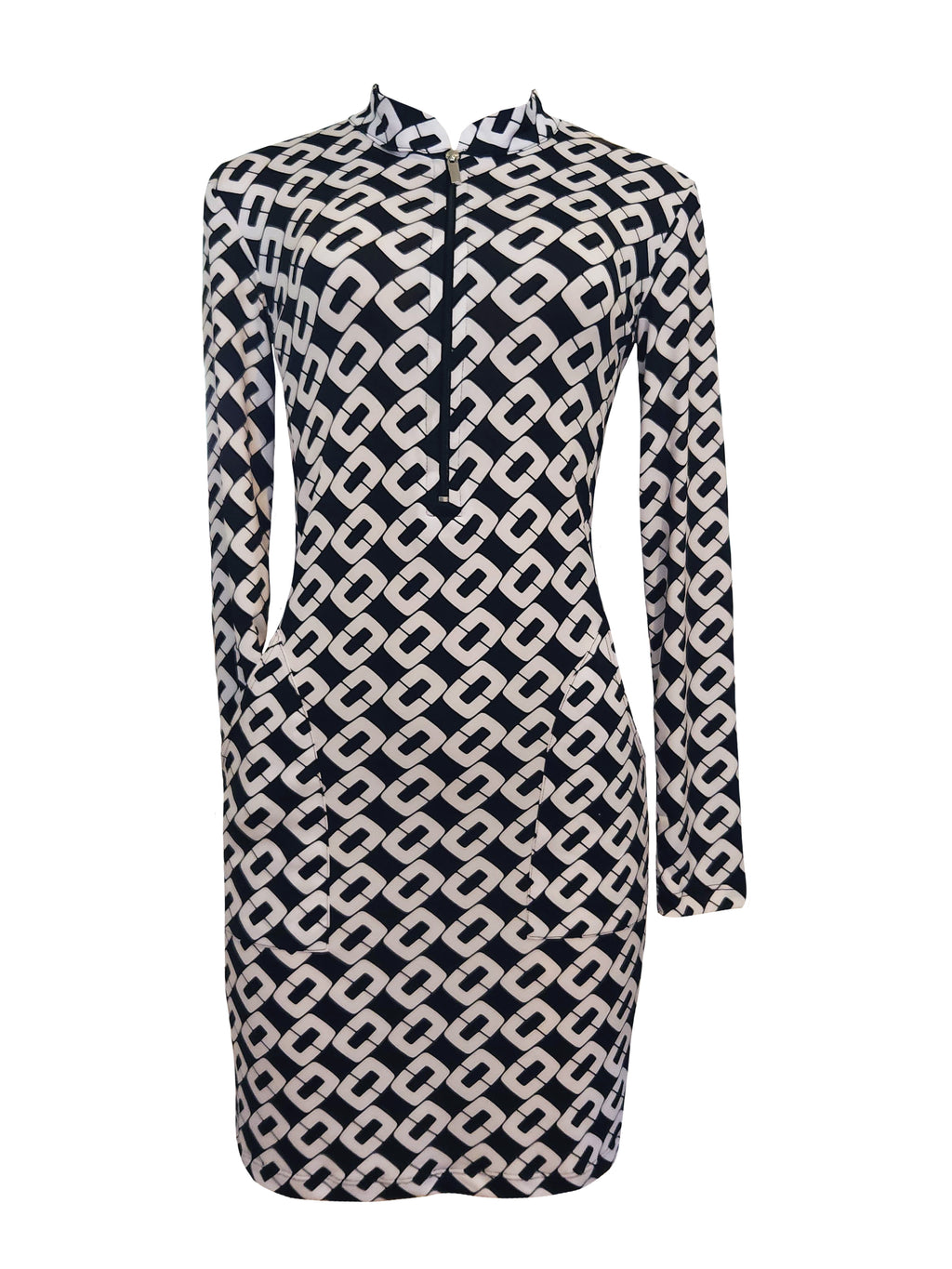 Marilyn Dress - Chain Link Long Sleeve