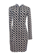 Marilyn Dress - Chain Link Long Sleeve