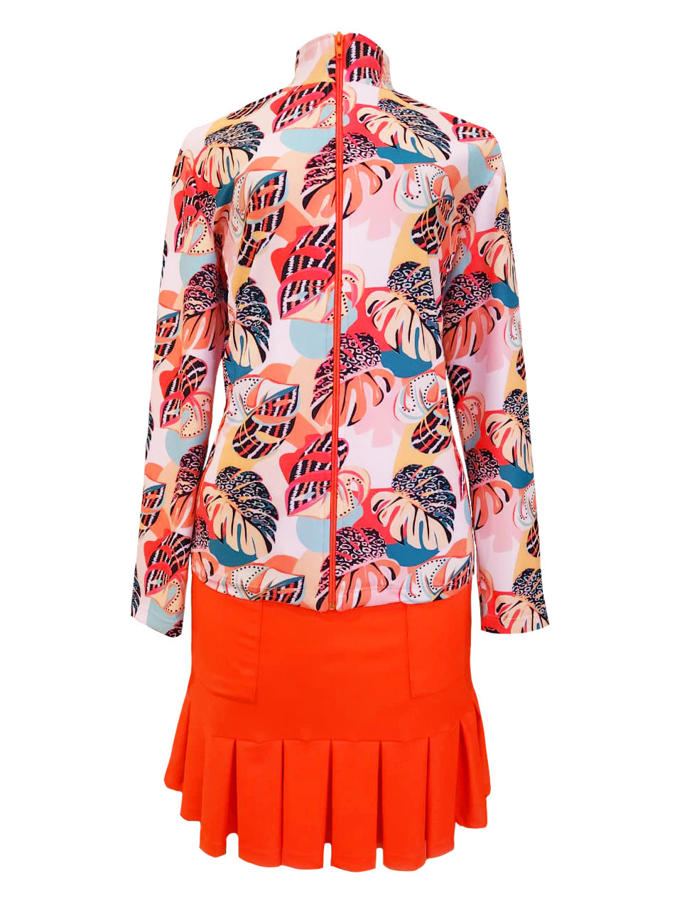 Long Sleeve Zip-up Top