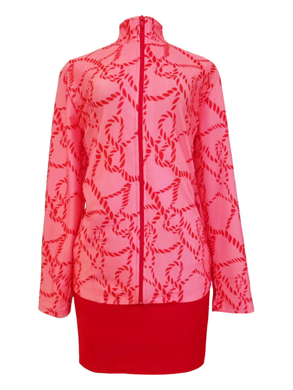 Long Sleeve Zip-up Top