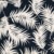 Pattern: Navy and White Palm Leaves Puff DTY fabric